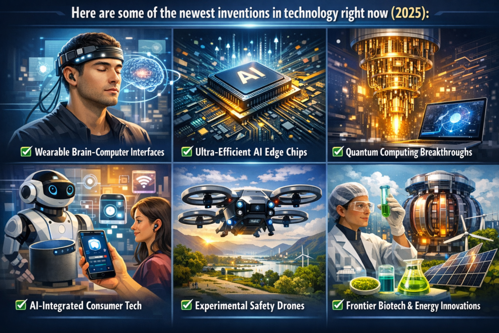 Here are some of the newest inventions in technology right now (2025)